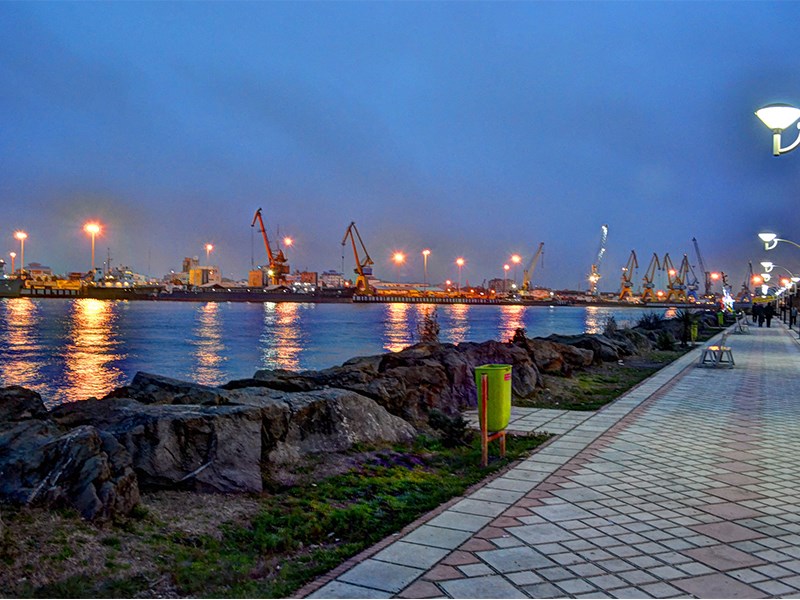 Coastal Boulevard of Bandar-Anzali
